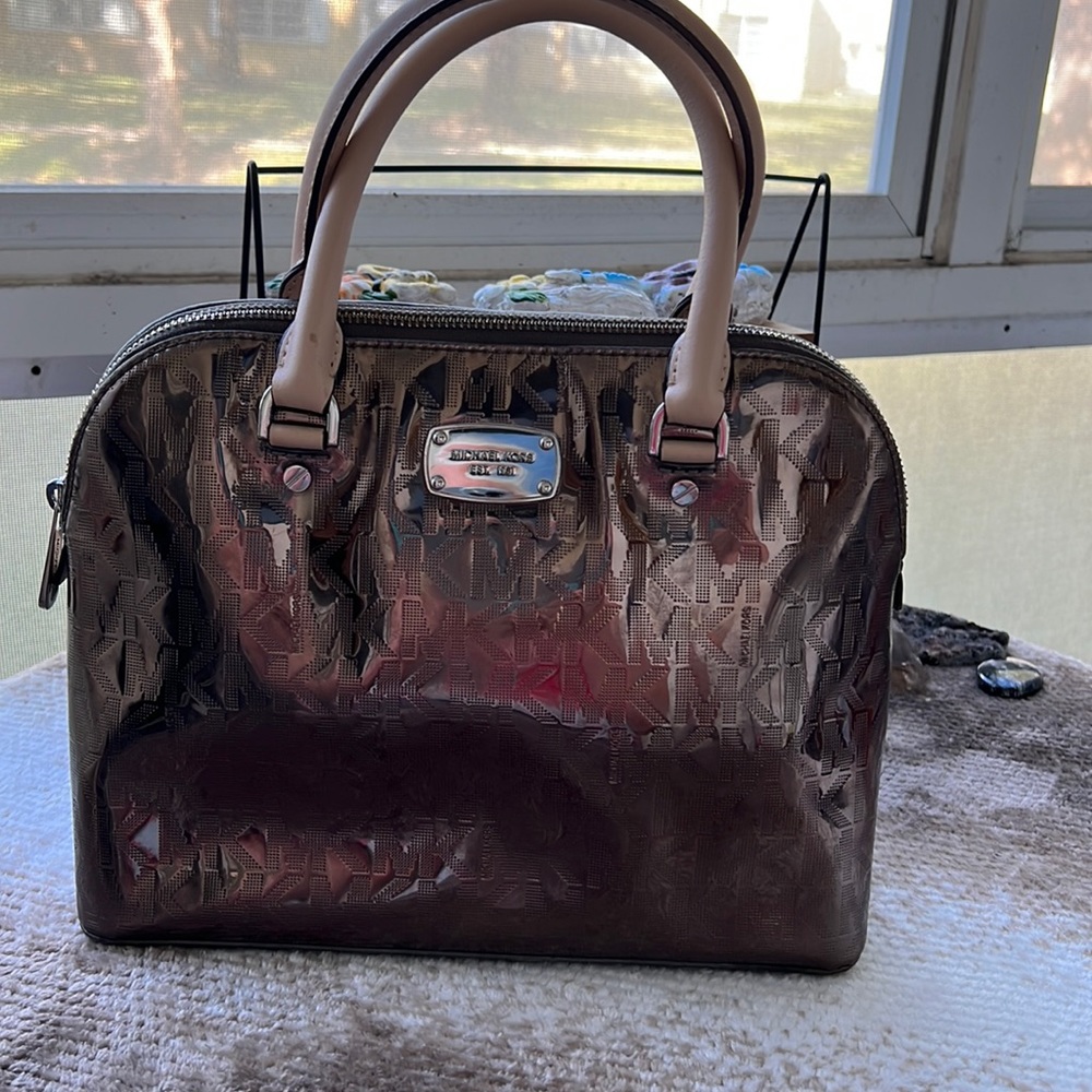Michael Kors dome metallic bag. NWOT